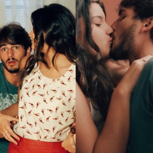 Giulia Costa e Brenno Leone se aproximaram nos bastidores de Malhação, na qual interpretam o casal Lívia e Roger
