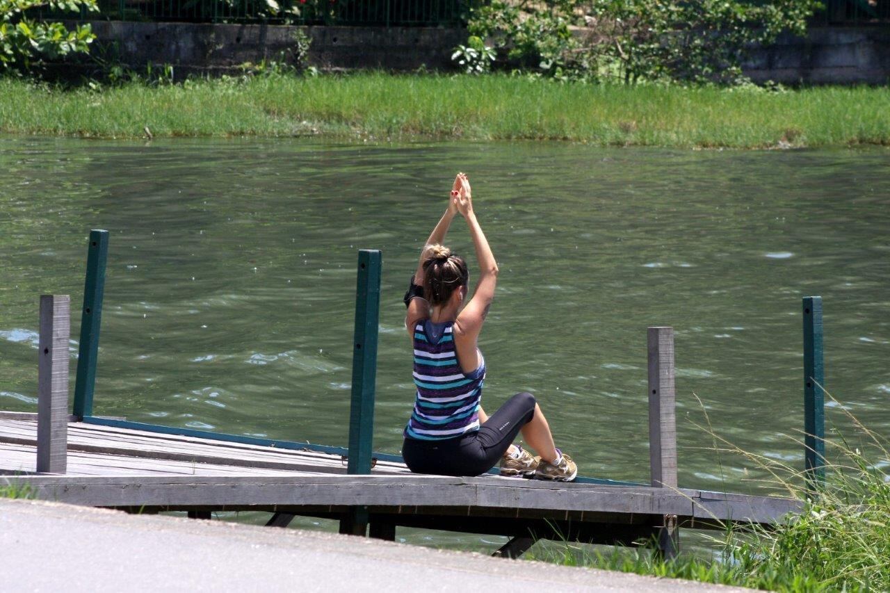 O clique foi feito na Lagoa Rodrigo de Freitas, no Rio de Janeiro