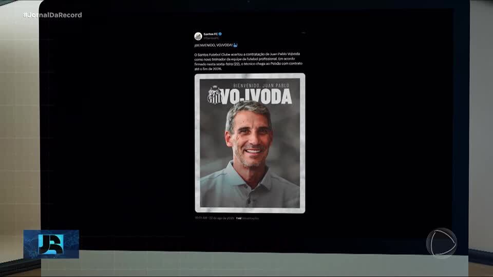 Santos anuncia Juan Pablo Vojvoda como novo técnico