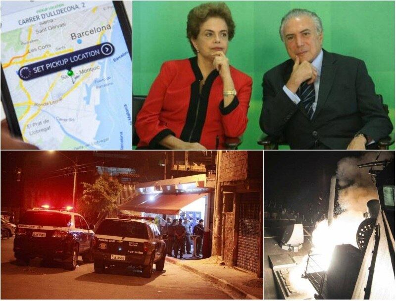 A semana que termina neste sábado (8) foi marcada por acontecimentos
envolvendo o cenário político nacional e ataques ao redor do mundo. No cenário
internacional, um atentado terrorista no metrô de São Petersburgo deixou
14 mortos e mais de 50 feridos e os Estados Unidos lançaram mais de 50 misseis
contra o território da Síria.



No Brasil, começou o julgamento que pode resultar na cassação
da chapa comporta por Dilma Rousseff e pelo presidente Michel Temer, que venceu
as eleições de 2014, e pelas alterações de cinco pontos na reforma do sistema de
aposentadorias do País. Acompanhe esses
e outros destaques nas próximas fotos