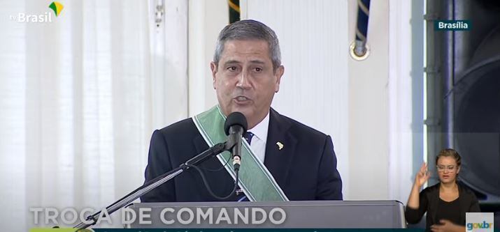 O ministro da Defesa, general Braga Netto