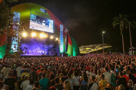 Boulevard Olímpico na praça Mauá próximo ao museu do Amanhã