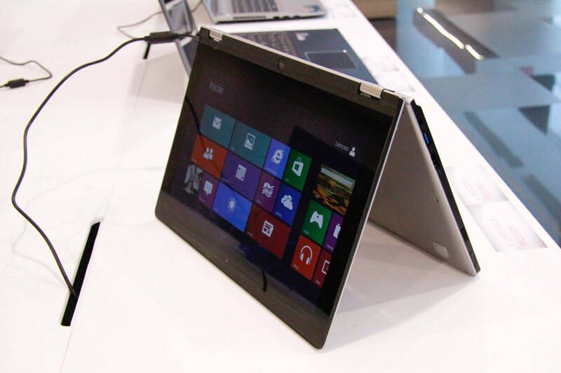 A companhia também deve lançar ultrabooks da linha ThinkPad Yoga - linha de notebooks que permitem até 360º de inclinação na tela/teclado