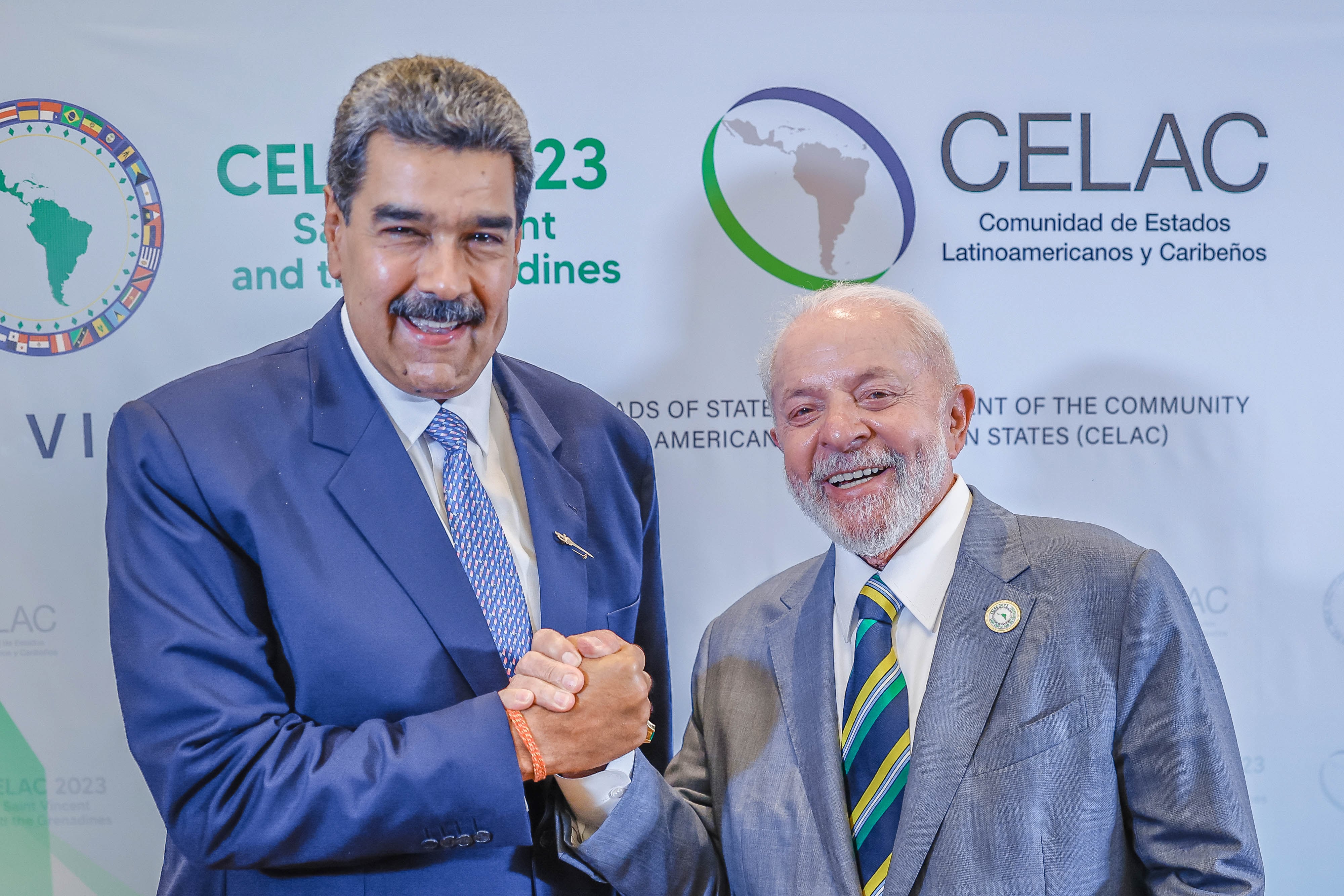 01.03.2024 - Presidente da Repblica, Luiz Incio Lula da Silva, durante reunio bilateral com o Presidente da Repblica Bolivariana da Venezuela, Nicols Maduro - Kingstown, So Vicente e Granadinas
Foto: Ricardo Stuckert / PR