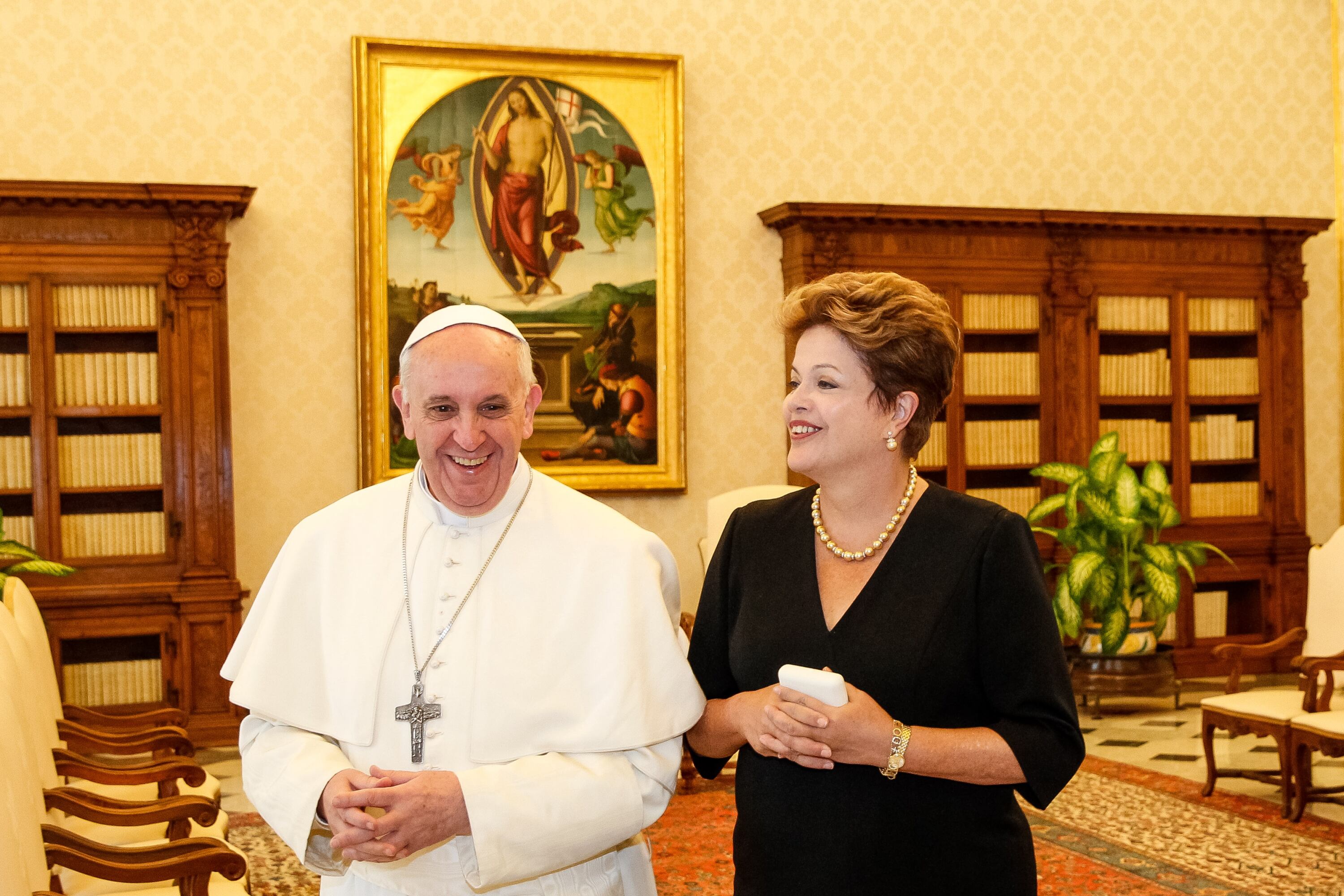 O encontro aconteceu no Palácio Apostólico, no Vaticano, nesta manhã