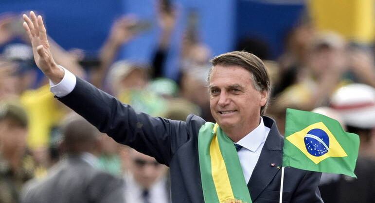 Presidente Jair Bolsonaro durante desfile do 7 de Setembro, em Brasília