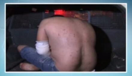 Traficante fugiu logo após o acidente, mas foi encontrado em matagal