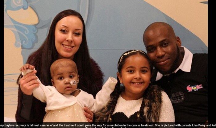 E por isso os médicos decidiram usar uma nova tecnologia que “prepara” as células para atacar a doença no organismo. 

—
Quando eles injetaram o líquido com as células “armadas”, nós não acreditamos
que faria efeito. Se várias sessões de quimioterapia não funcionaram, por que
isso funcionaria? Ficamos com medo, já que nunca havia sido testado, mas
preferimos tentar do que desistir

