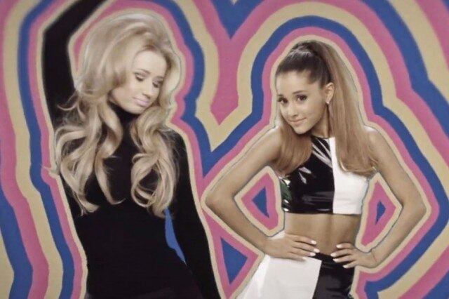 Iggy Azalea e Ariana Grande no aclamado clipe de "Problem"
