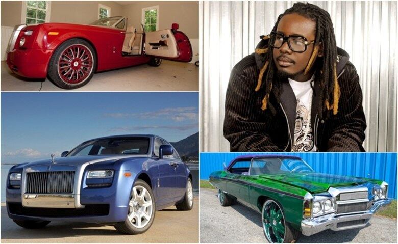 T-Pain tem uma história curiosa com um de seus carros mais caros: o cantor comprou a primeira unidade do Rolls-Royce Phantom Drophead Coupé emplacado nos Estados Unidos. Fanático, o rapper tem ainda um Rolls-Royce Ghost e um Impala conversível verde com desenhos do Coringa, vilão do Batman nos quadrinhos da DC Comics
