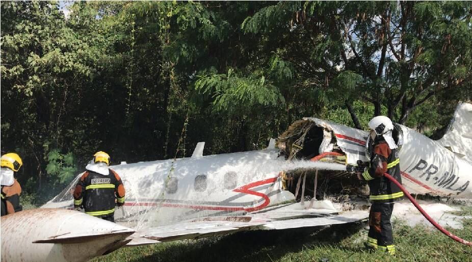 Acidente aconteceu no Aeroporto da Pampulha