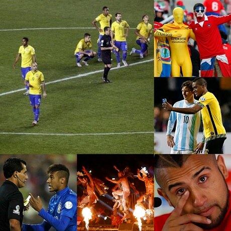 A Copa América não foi das melhores para o Brasil, mas proporcionou grandes momentos ao torcedor durante o último mês. Suspensão de Neymar, torcida chilena em festa, selfie de rival com Messi e, claro, muita bola na rede. Relembre, em fotos, tudo o que rolou no torneio

Experimente grátis: todos os programas da Record na íntegra no R7 Play
