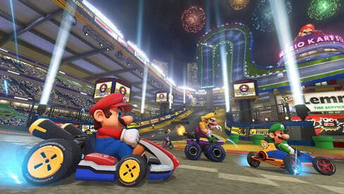 Mario Kart 8

Uma das franquias mais bem sucedidas da Nintendo, Mario Kart 8 não foge ao legado de jogo de corrida mais divertido que existe no mundo.  Ótimas pistas, trilha sonora e visual incrível. Simples assim