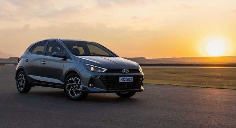 Com 2.387 unidades emplacadas, o Hyundai HB20 ficou na quarta colocação