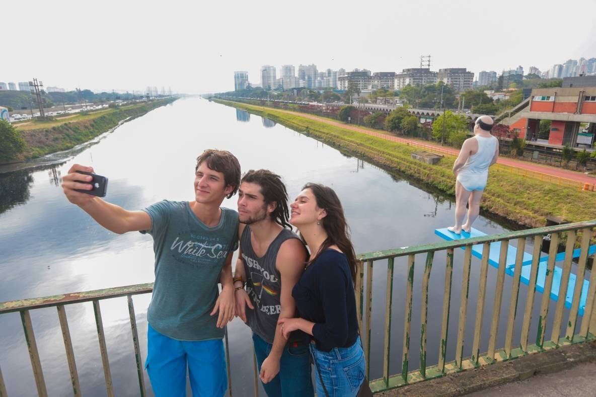 A intervenção já virou ponto turístico da cidade