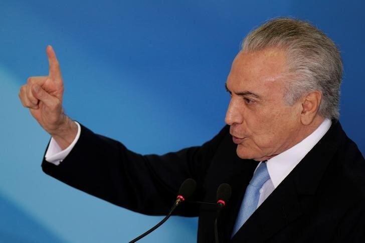 Presidente está sendo investigado por corrupção passiva, obstrução da Justiça e organização criminosa no caso JBS