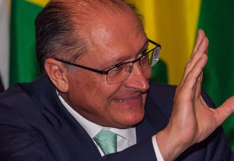 O governador Geraldo Alckmin