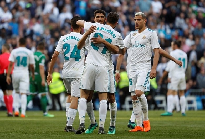 Mayoral marcou o segundo gol do Real Madrid na vitória diante do Leganés