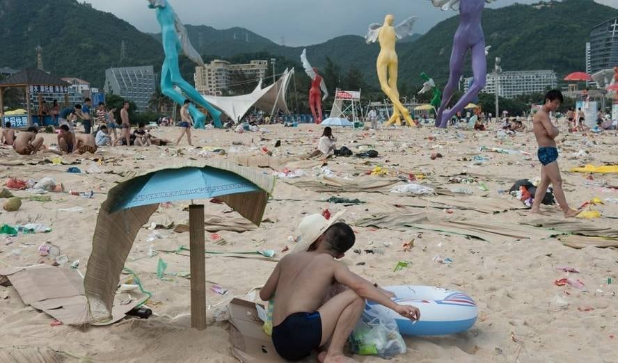 Casais também não se importaram com a poluição 