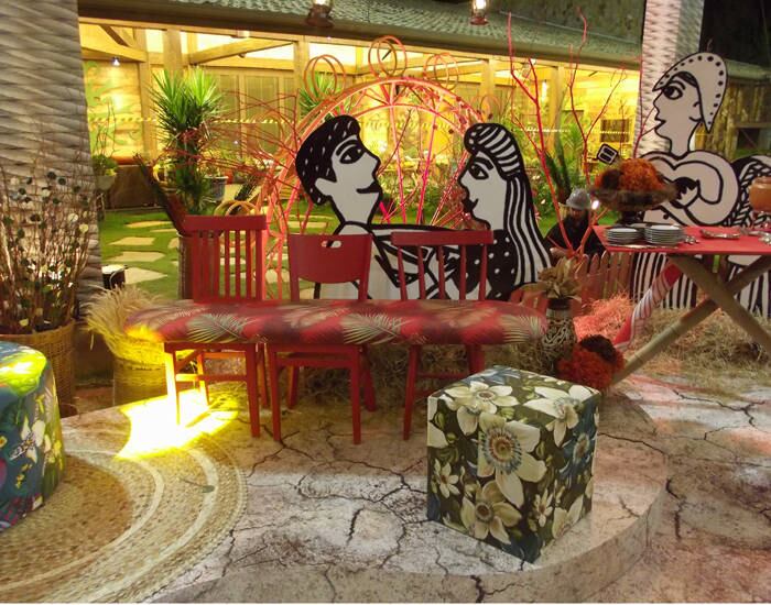 Área de descanso da festa

+ Festa Cordel: Veja em detalhes os figurinos

+ Celebritto dá um rolê pela Fazenda e manda o mau humor para a Roça!
