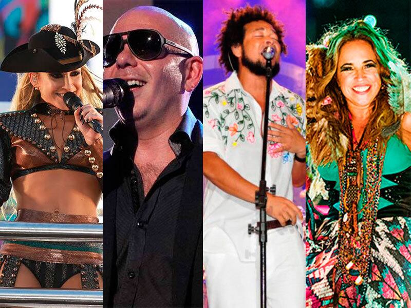 A abertura será feita com a cantora Claudia Leitte e o rapper norte-americano Pitbull, a partir das 17h
