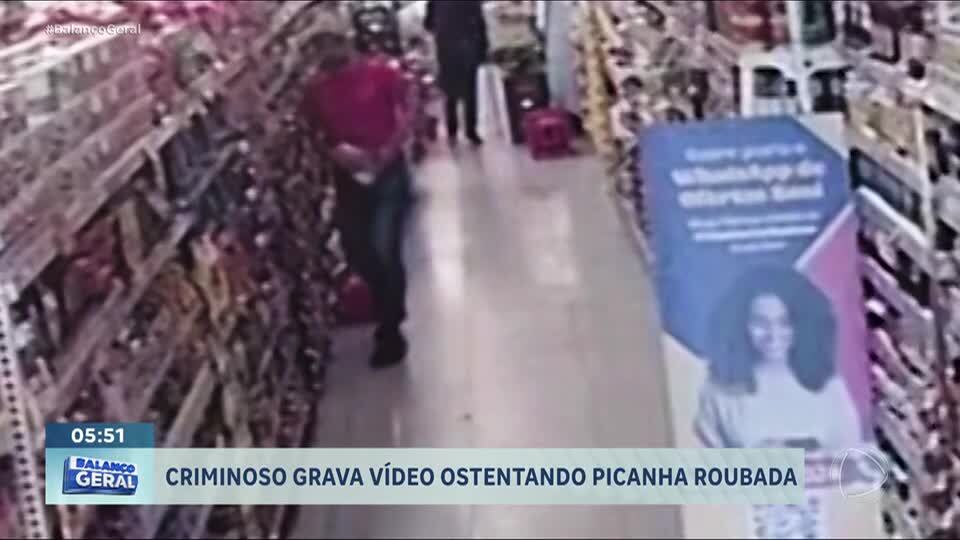 Homem é preso após ostentar picanha roubada nas redes sociais