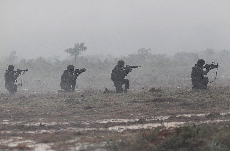 Treinamento durou toda a manhã no Planalto Central