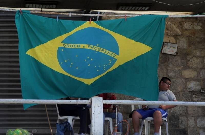 

Em Beirute, no Líbano, é
possível ver a bandeira do Brasil nas ruas

