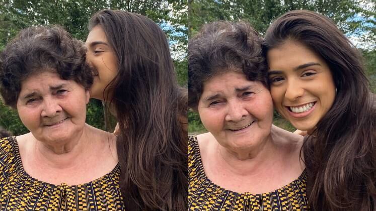 Intérprete de Verônica, Juhlia Ficer se emocionou ao falar sobre a amizade com a avó: "Nós sempre tivemos esse lugar de confiança, carinho e cuidado. A minha avó sonhava em atuar e, quando eu decidi ser atriz, um dos meus maiores sonhos era saber que ela iria me assistir na TV. É minha confidente, amiga, parceira. Estou morrendo de saudade dela porque agora moramos longe. É um exemplo de pessoa para mim, tenho muito orgulho de tê-la como avó"