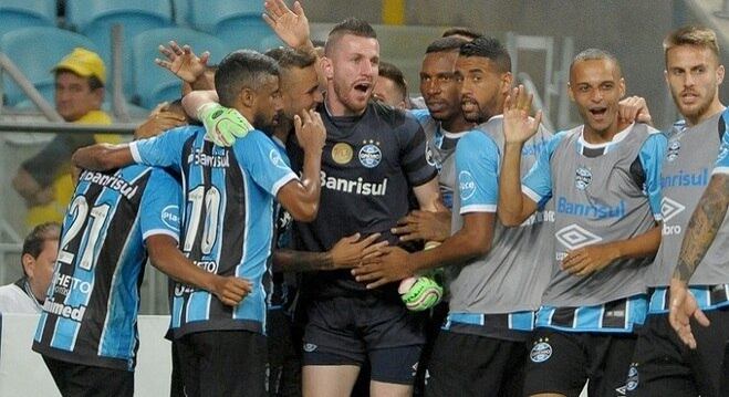 Grêmio venceu o Brasil de Pelotas por 2 a 1, de virada