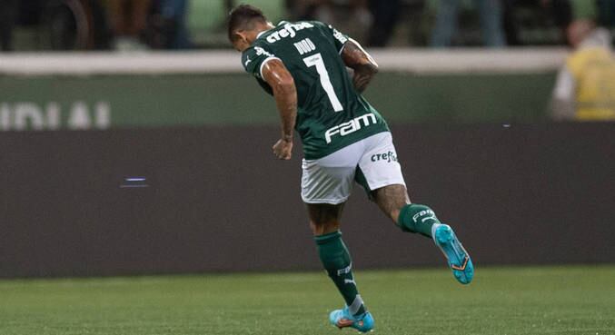 Dudu comemora gol da vitória sobre o Água Santa pela 3 ª rodada do Paulistão