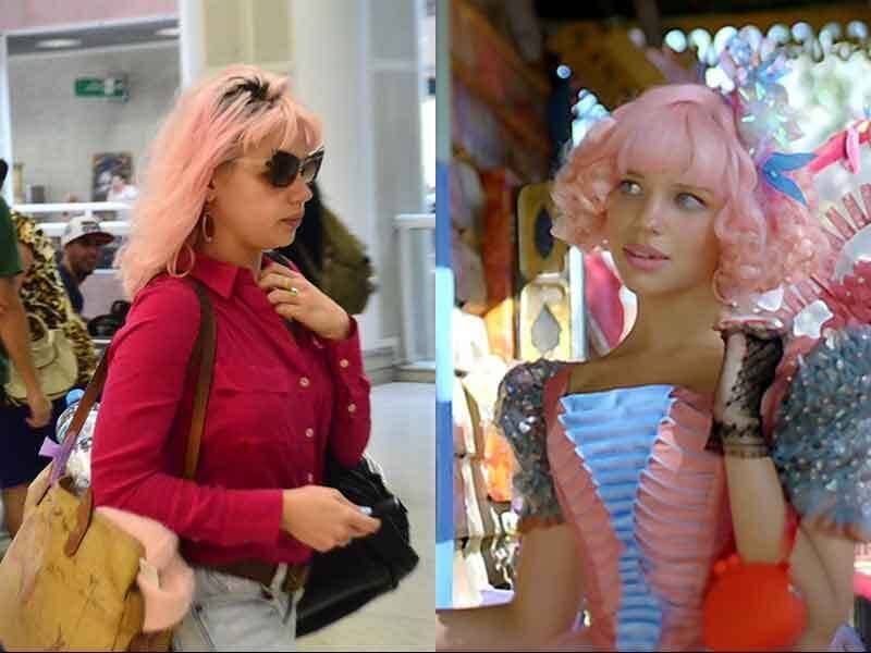 O que os atores não fazem pela arte? Bruna Linzmeyer pintou o cabelo de cor de rosa para viver a professorinha Juliana em Meu Pedacinho de Chão e tem que conviver coma  escolha no dia a dia