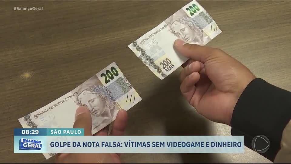 Enfermeira vende videogame pelas redes sociais e recebe pagamento de R$ 2.300 com notas falsas