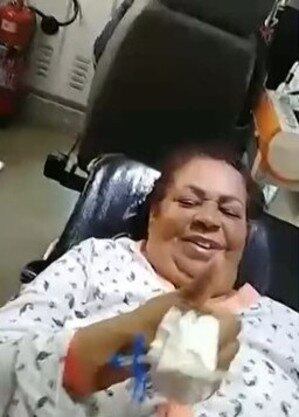 Glória, de 66 anos, passa bem