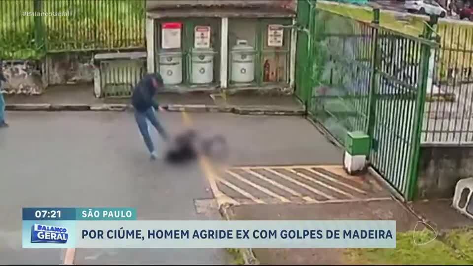 Mulher é agredida pelo ex-companheiro com pedaço de madeira
