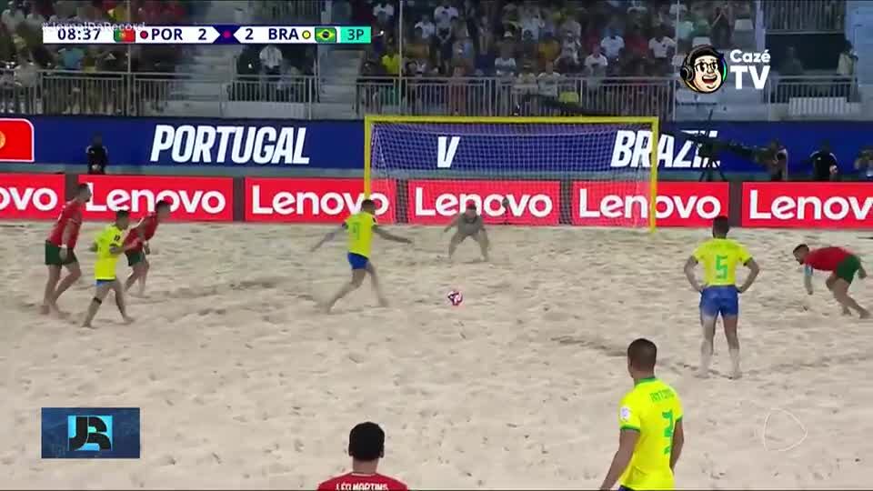Seleção brasileira de futebol de areia vence e se classifica para a final do mundial
