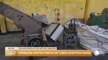 Polícia realiza operação contra quadrilha de furto de cabos subterrâneos no Rio e em São Paulo