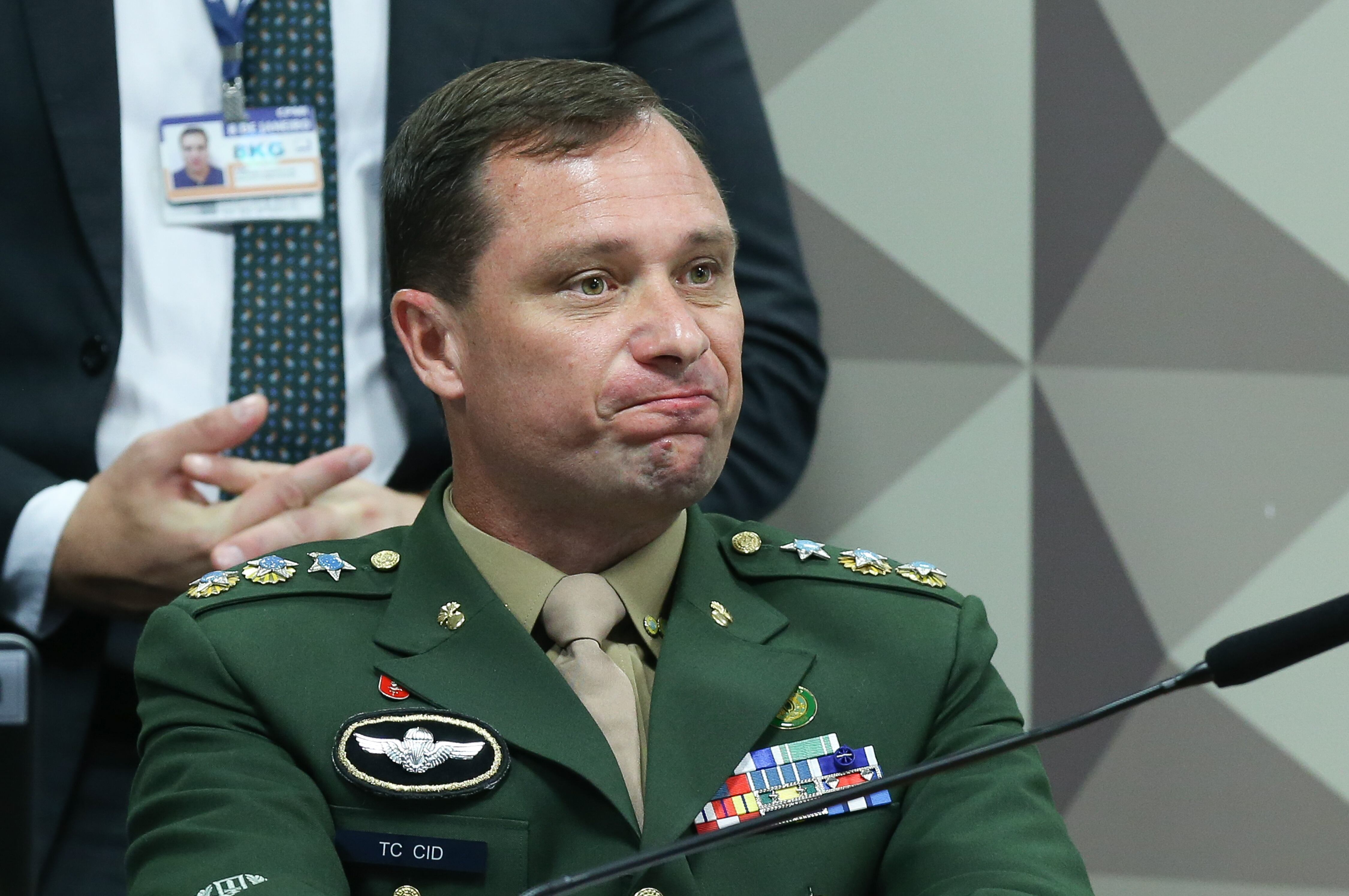 Brasília (DF) 11/07/2023  Depoimento para CPMI do golpe do tenente-coronel Mauro César Barbosa Cid, ex-ajudante-de-ordens do então presidente Jair Bolsonaro.Foto Lula Marques/ Agência Brasil.