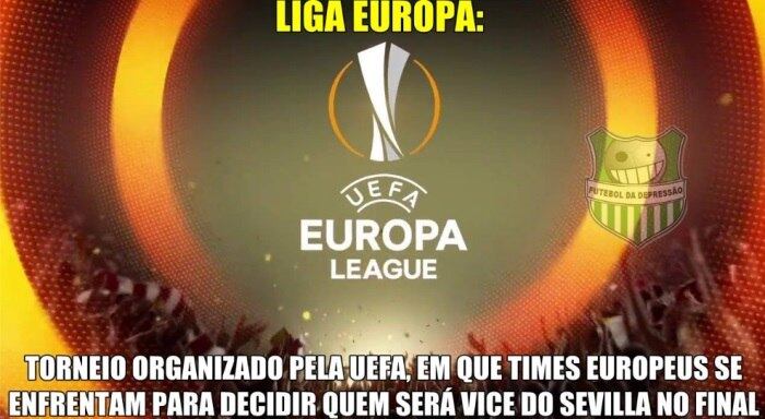 A quarta-feira (18) de futebol começou cedo, com mais um título do Sevilla na Liga Europa. A vitória dos espanhóis sobre o Liverpool, por sinal, deu o pontapé inicial para os memes