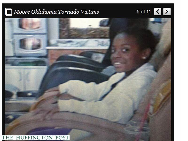 Ja'Nae Hornsby também tinha 9 anos de idade.

Após as grandes divergências dos números de vítimas, o chefe de polícia
de Oklahoma City, Bill Citty, disse em uma entrevista coletiva que 20
pessoas faleceram em Moore e quatro em outras localidades