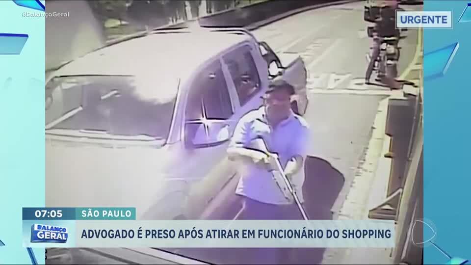 Advogado é preso por disparar espingarda de chumbinho contra funcionário de shopping