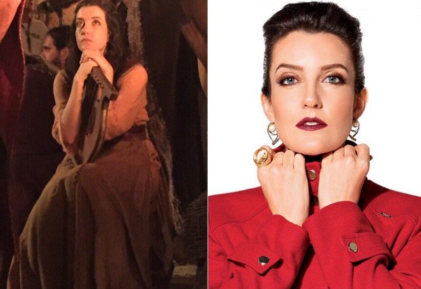 Larissa Maciel parece até outra pessoa quando está toda produzida. Ela é a intérprete de Miriã