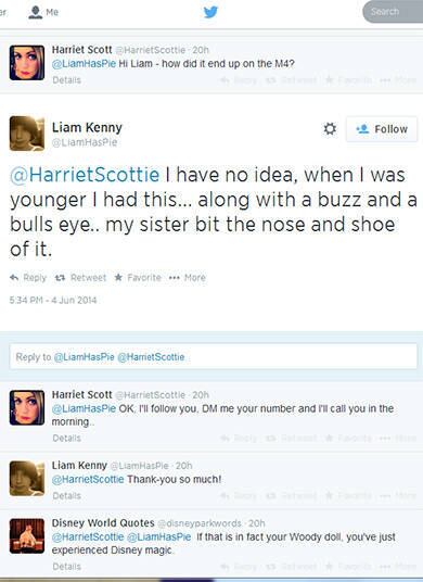 Harriet desconfiou e perguntou como Woody foi parar naquele lugar