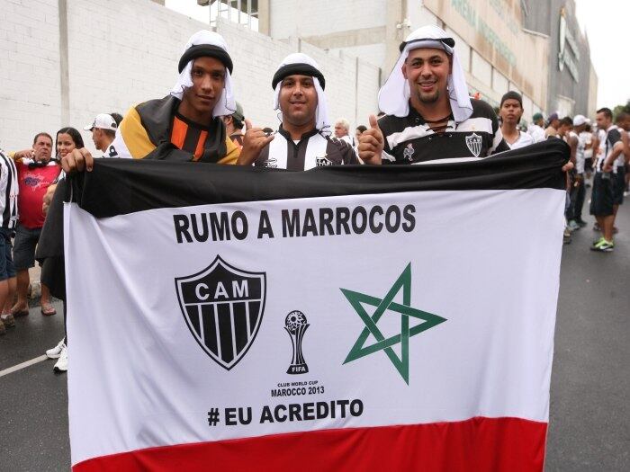 Antes do jogo contra o vitória, torcedores se mostraram animados com a viagem do Atlético-MG para o Mundial de Clubes. O torneio começa na próxima quarta-feira (11) e se encerra no dia 21