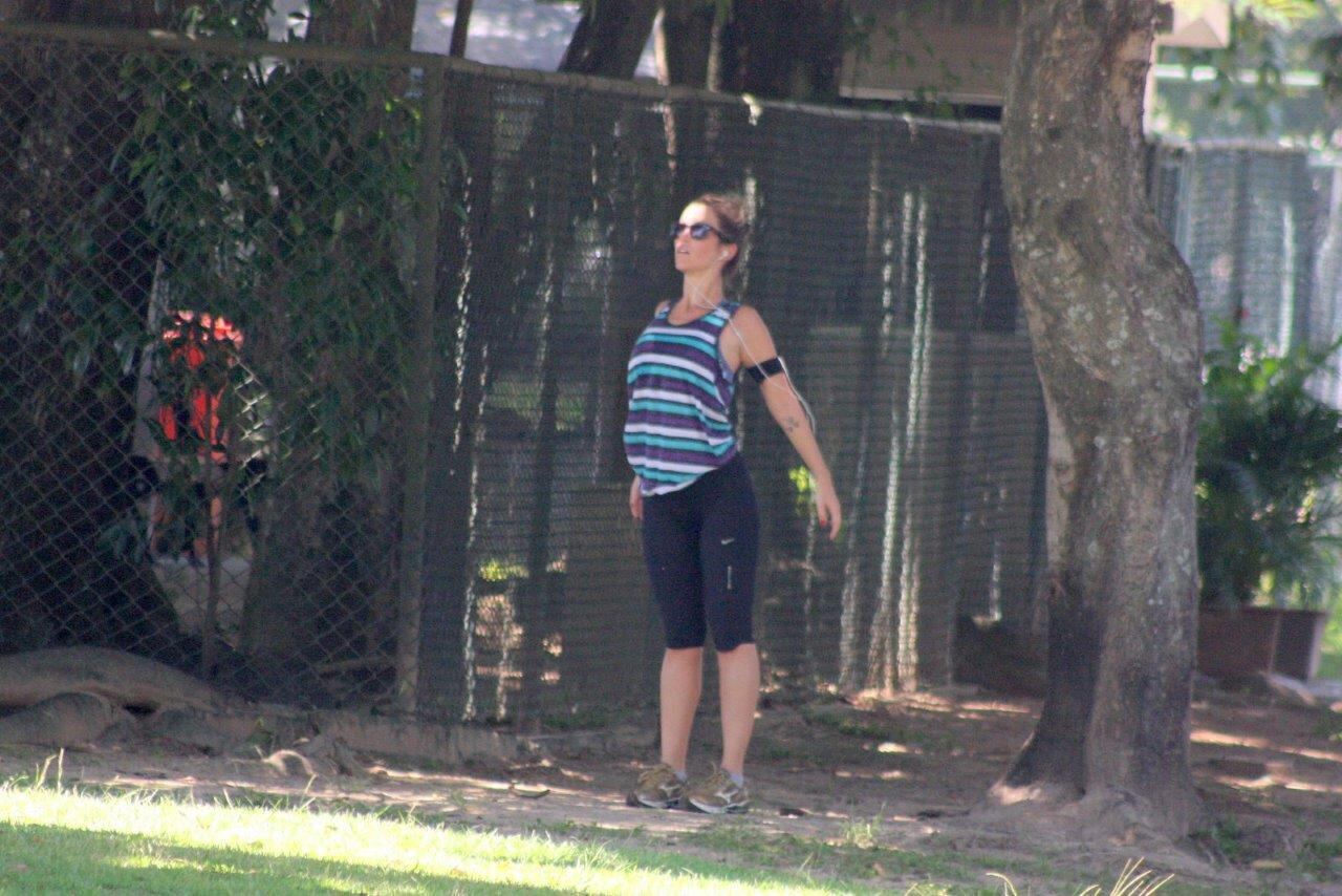 O local escolhido para os exercícios parecia bastante calmo