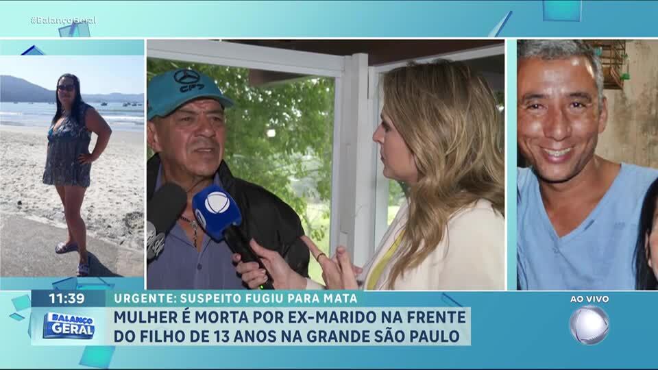 Mulher é morta a facadas pelo ex-marido na frente do filho de 13 anos na Grande SP