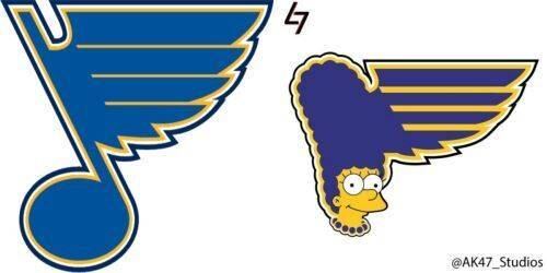 A mãe de família Marge Simpson foi escolhida para representar o St. Louis Blues