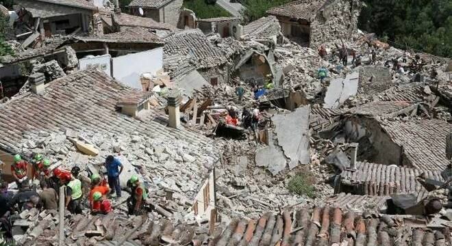 Cidades históricas foram devastadas pelo terremoto
