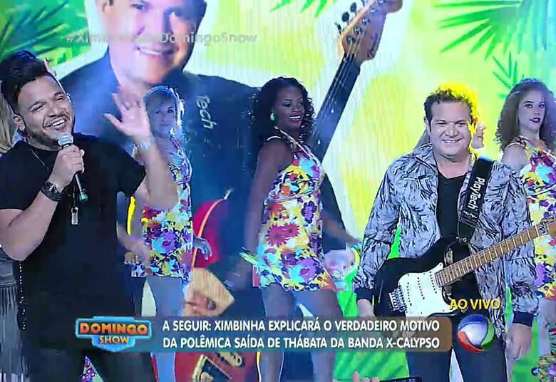 Foi noticiado que o cantor teria
proibido Thabata de falar sobre sua saída da XCalypso, mas ele se defendeu:


— A Thabata faz o que quiser da vida dela. O nosso contrato
não tinha nada a ver com isso

+ Ximbinha desmente boatos e dá sua versão sobre a saída de Thábata da X-Calypso
+ Siga o Domingo Show no Twitter e receba todas as notícias do programa
+ Tem Instagram? Siga o Domingo Show
