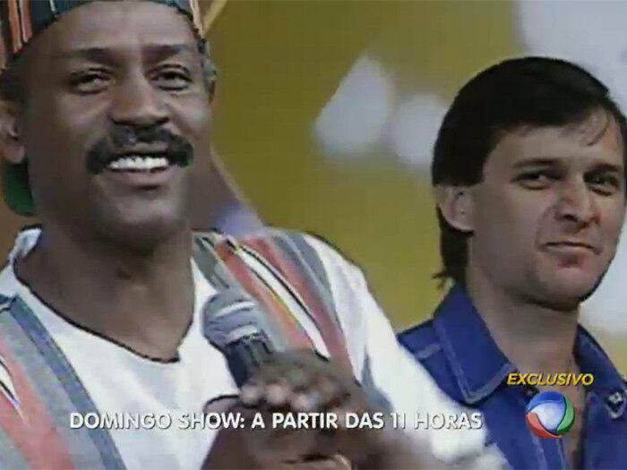 Quem não se lembra do famoso hit “lá vem o negão cheio de paixão” que marcou os anos 1990?

+ Aproveite e confira as matérias do programa Domingo Show

+ Já curtiu a página do Domingo Show no Facebook? É só clicar!

+ Siga o Domingo Show no Twitter e receba todas as notícias do programa
